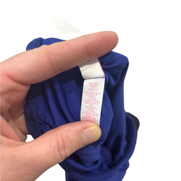 Victoria’s Secret Cut Out One Shoulder One Piece Royal Blue Bathing Suit Small - Picture 7 of 10